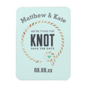 Save the Date Knot Style Custom Magnet (Vertikal)