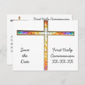 Save the Date - Kommunion - Einladung (Vorne/Hinten)