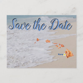Save the Date Kona Hawaii Wedding Postkarte