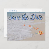 Save the Date Kona Hawaii Wedding Postkarte (Vorne/Hinten)