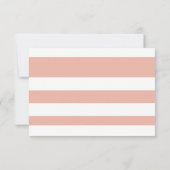 Save the Date Korallenhochzeit und weiße, elegante (Rückseite)