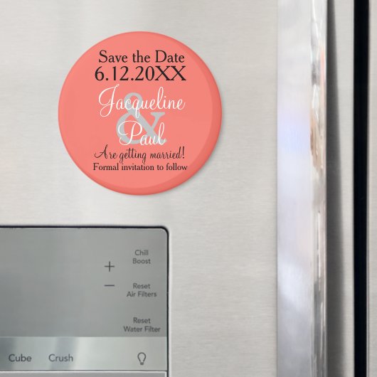 Save the Date Korallenmagnete Magnet (In Situ (Kühlschrank))