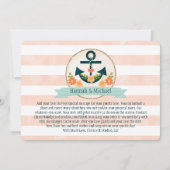 SAVE THE DATE KRAFT- UND NAVITBLAUE NAUTISCHER ANK (Rückseite)