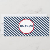 Save the Date Kreuzfahrt Boarding Einladung (Rückseite)