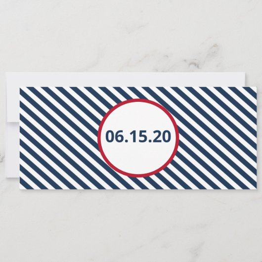 Save the Date Kreuzfahrt Boarding Einladung (Rückseite)