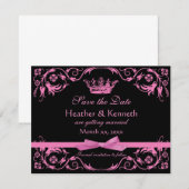 Save the Date Kronenrosa (Vorne/Hinten)