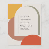 Save the Date kühnes Abstraktes Foto (Rückseite)