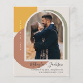 Save the Date kühnes Abstraktes Foto (Vorderseite)