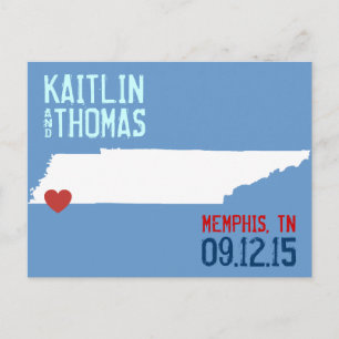 Save the Date - kundengerecht - Tennessee Ankündigungspostkarte