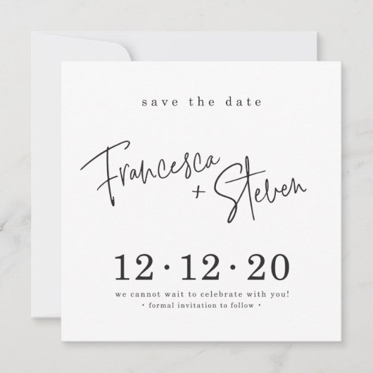 SAVE THE DATE kundenspezifisches Design für France Einladung (Vorderseite)