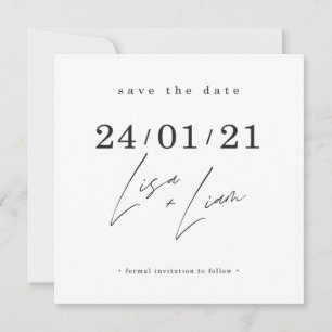 SAVE THE DATE kundenspezifisches Design für Lisa + Einladung