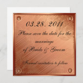 Save the Date Kupferplatte (Vorne/Hinten)