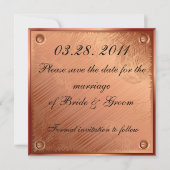 Save the Date Kupferplatte (Vorderseite)