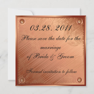 Save the Date Kupferplatte