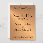 Save the Date Kupferstich Magneteinladung (Vorderseite)