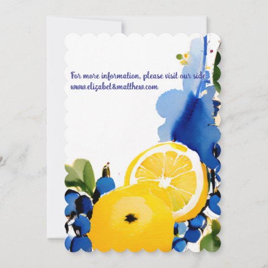 Save the Date "La Dolce Vita" (Rückseite)