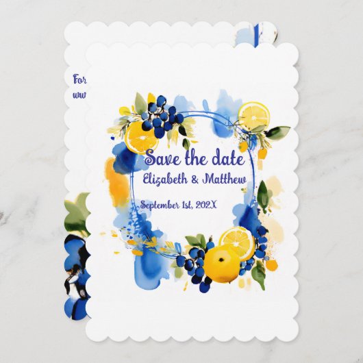 Save the Date "La Dolce Vita" (Vorne/Hinten)