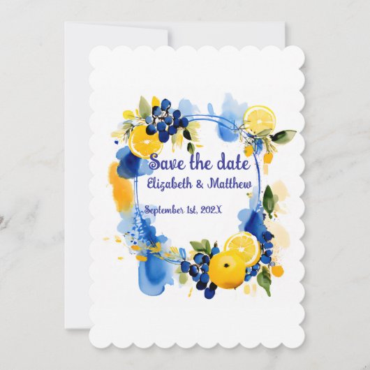 Save the Date "La Dolce Vita" (Vorderseite)