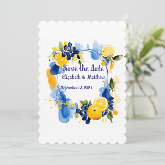 Save the Date "La Dolce Vita" (Stehend Vorderseite)