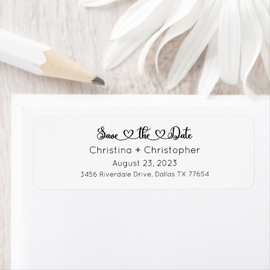 Save the Date Labels, Hochzeitadressen (Insitu)