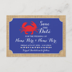 Save the Date laden Wedding