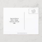 Save The Date Lady Slipper Flower Personalized Ankündigungspostkarte (Rückseite)