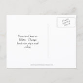 Save The Date Ladybug On Flower Ankündigungspostkarte (Rückseite)