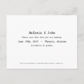 SAVE THE DATE Lämmer Schafsmond LIEBE Hochzeit Ankündigungspostkarte (Rückseite)