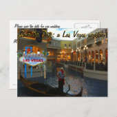 Save the Date Las Vegas Wedding Einladung (Vorne/Hinten)