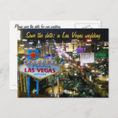 Save the Date Las Vegas Wedding Einladung (Vorne/Hinten)