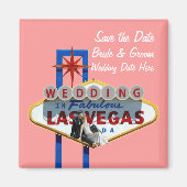 Save the Date Las Vegas Wedding Magnet (Vorne)