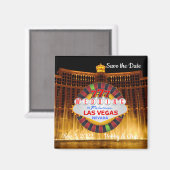 Save the Date Las Vegas Wedding Magnet (Vorderseite/Rückseite)