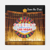 Save the Date Las Vegas Wedding Magnet (Vorne)
