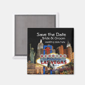 Save the Date Las Vegas Wedding Magnet (Vorderseite/Rückseite)