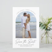 Save the Date Lässiges Foto für einen glatten Pen- (Stehend Vorderseite)