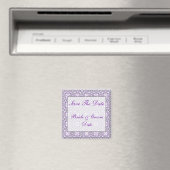 Save the Date Lavender lila Hochzeitsmagnete Magnet (In Situ (Geschirrspüler))