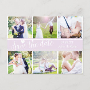 SAVE THE DATE Lavender Wedding 6 FOTO Postcard Ankündigungspostkarte