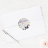 SAVE THE DATE Lavender Wedding Foto Sticker (Umschlag)