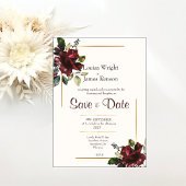 Save the Date, Lavish Florals Einladung