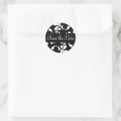 Save the Date Leaf Blühte Umschlag Sticker Siegel (Tasche)