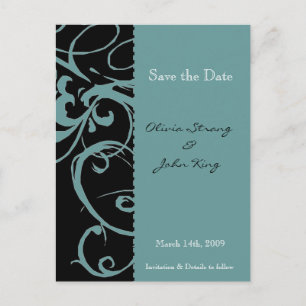 Save the Date - Lesezeichen Postkarte