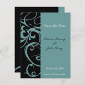 Save the Date - Lesezeichen Postkarte (Vorne/Hinten)