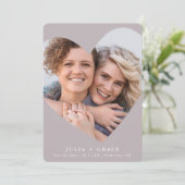 SAVE THE DATE lgbtq moderne Foto Einladung (Stehend Vorderseite)