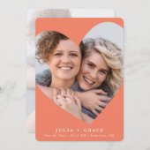 SAVE THE DATE lgbtq moderne Foto Einladung (Vorne/Hinten)