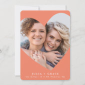 SAVE THE DATE lgbtq moderne Foto Einladung (Vorderseite)