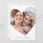 SAVE THE DATE lgbtq modernes Foto Einladung (Vorderseite)