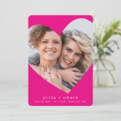 SAVE THE DATE lgbtq modernes Foto Einladung (Stehend Vorderseite)