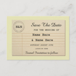 Save the Date Library Wedding Books lädt ein