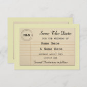 Save the Date Library Wedding Books lädt ein (Vorne/Hinten)