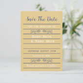 Save the Date Library Wedding Books lädt ein (Stehend Vorderseite)